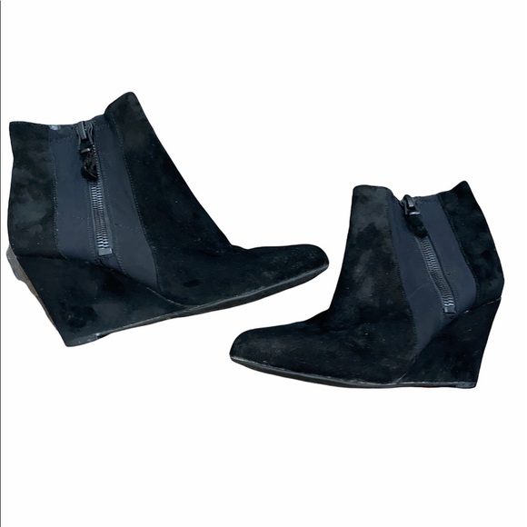 Via Spiga black suede leather booties, 7M - Picture 1 of 9